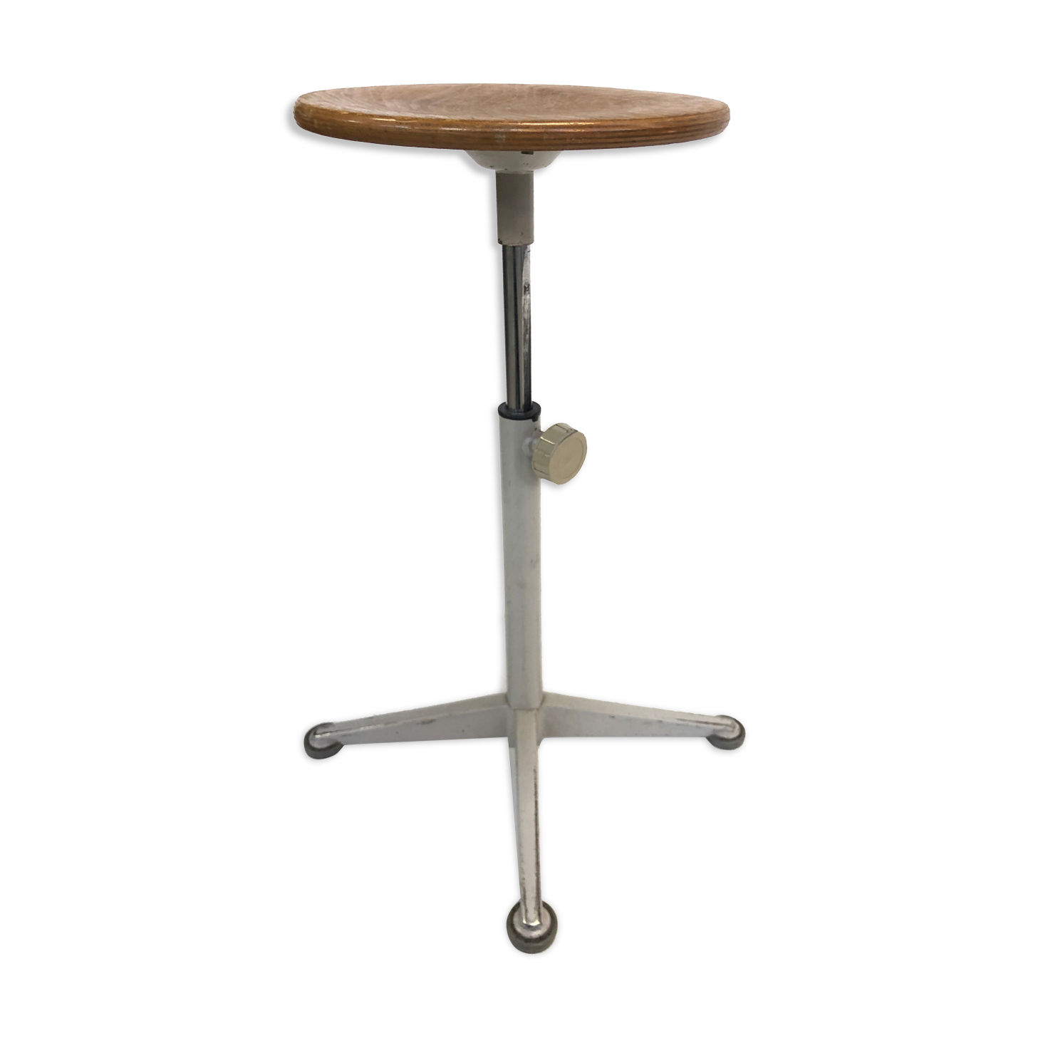 Vintage stool work tabouret by Friso Kramer Ahrend de Cirkel