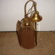 Suspension from 1970 smoked glass & brass