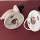 Pair of pink porcelain sconces, JM Porcelaine de Limoges