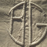 Sheet two-seater embroidered Métis AG