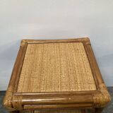 Vintage rattan bedside