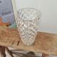 Chiseled glass vase