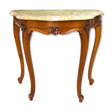 Console in cherry and marble