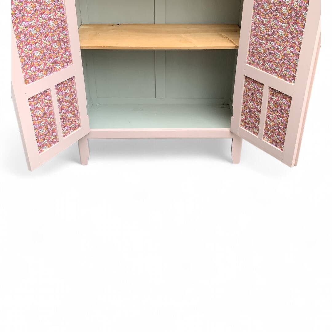 Parisian Art Deco wardrobe in pink, 1930.