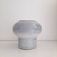 Blue glazed ceramic mushroom vase