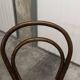 Ungvar Ungarn 1900 dark brown cane bistro chair