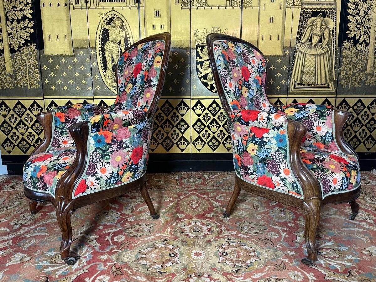 Pair of Louis Philippe armchairs //Napoleon III