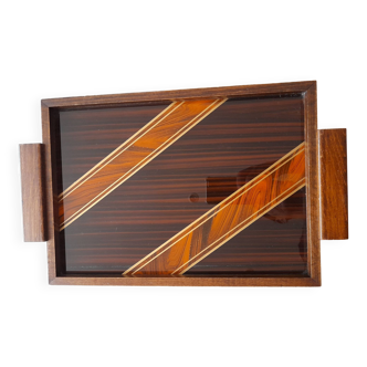Art Deco geometric tray