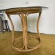 Round dining table with bamboo legs