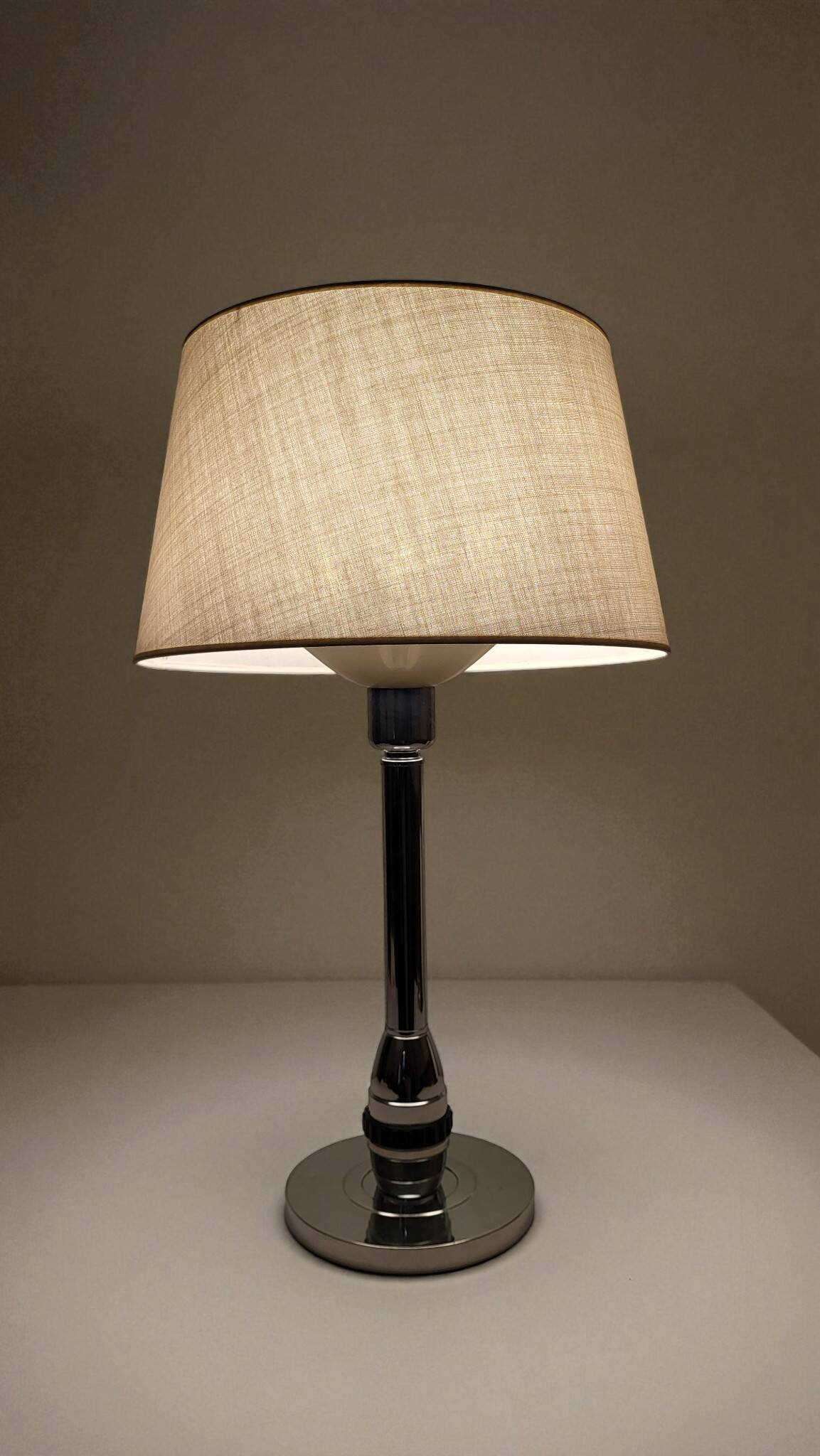 Lampe Jumo chrome années 50