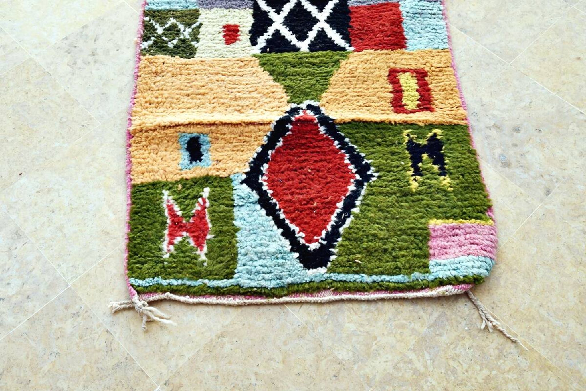 Moroccan Berber rug Boujaad 305 x 80 cm new