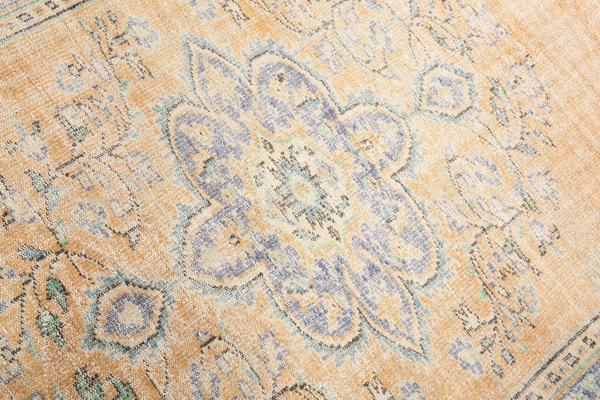5x8 Pale Orange Classic Turkish Vintage Rug, 169x254Cm SK5187