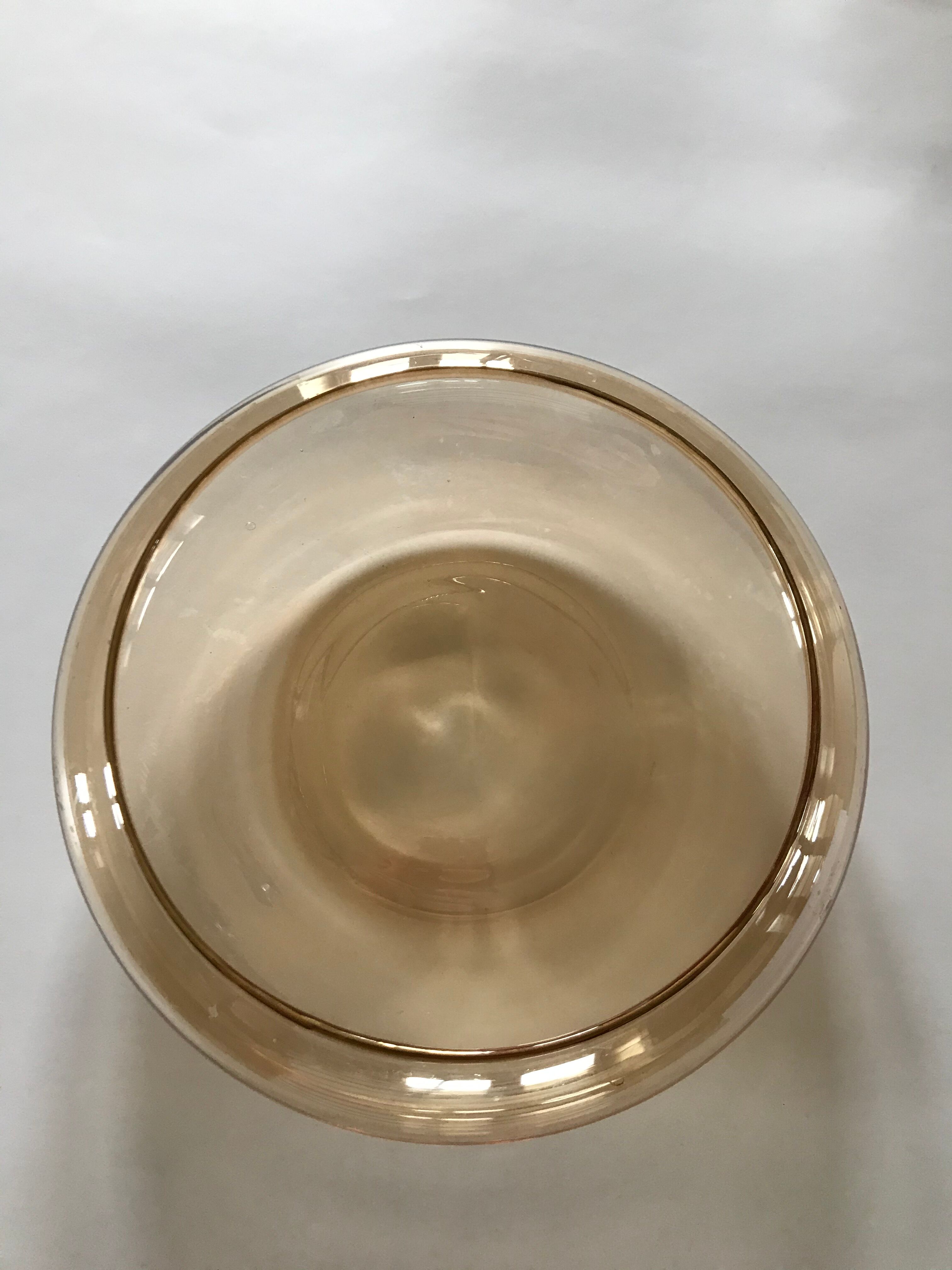 Iridescent glass cup