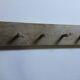 Porte manteau ancien en bois 8 patères