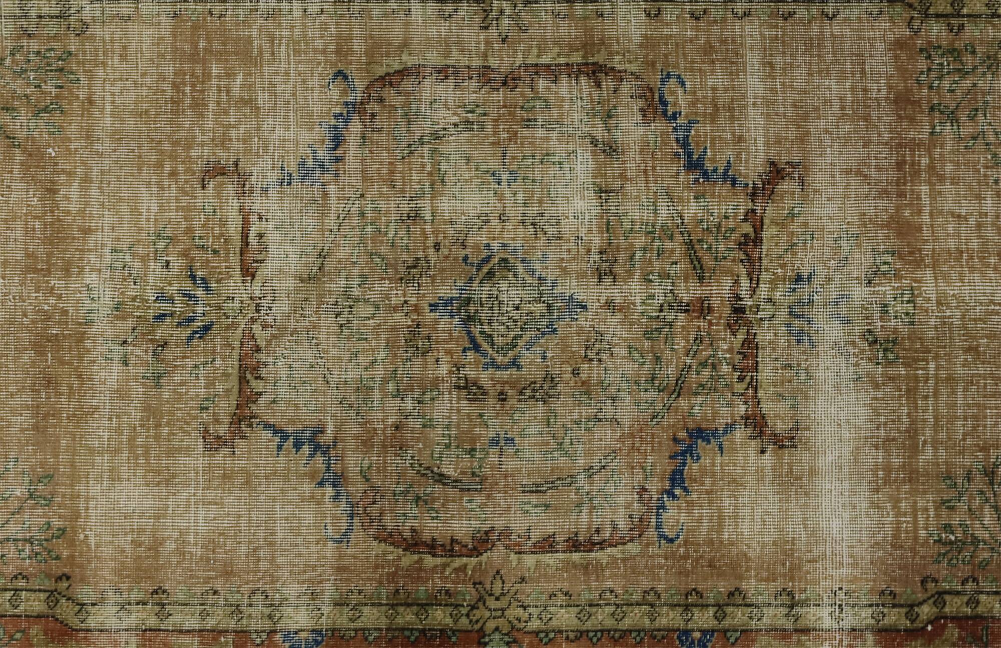 Turkish Anatolian Handmade Vintage Rug 243 cm x 150 cm