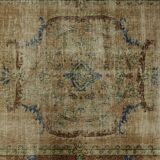 Turkish Anatolian Handmade Vintage Rug 243 cm x 150 cm