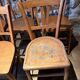 Lot de 8 chaises bistrot 1950