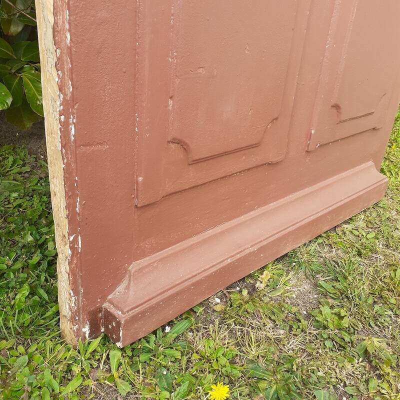 Old exterior entrance door solid H225xW86cm solid wood