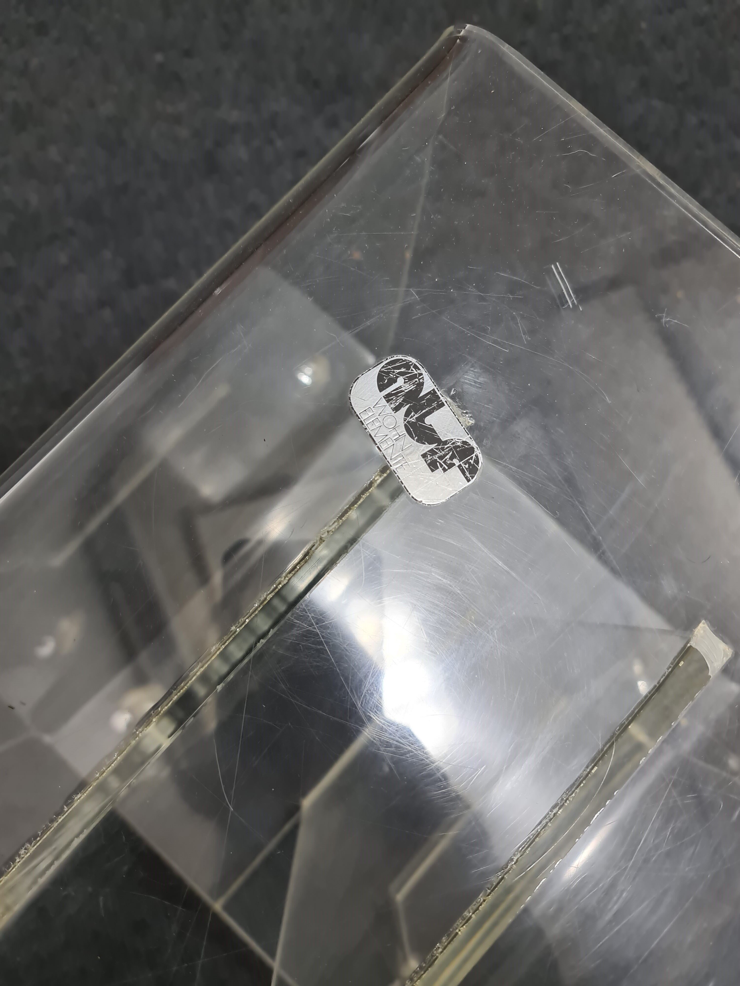 Vintage Plexiglass phono ,record trolley or side table