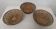Set of 3 Vintage woven rattan baskets