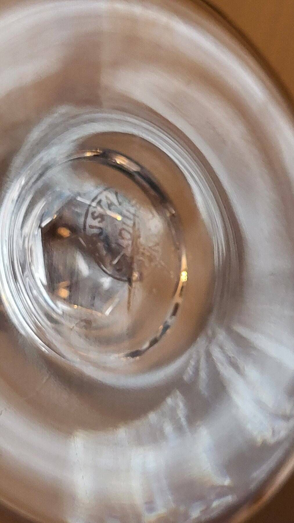 6 crystal glasses Saint Louis model Cerdagne