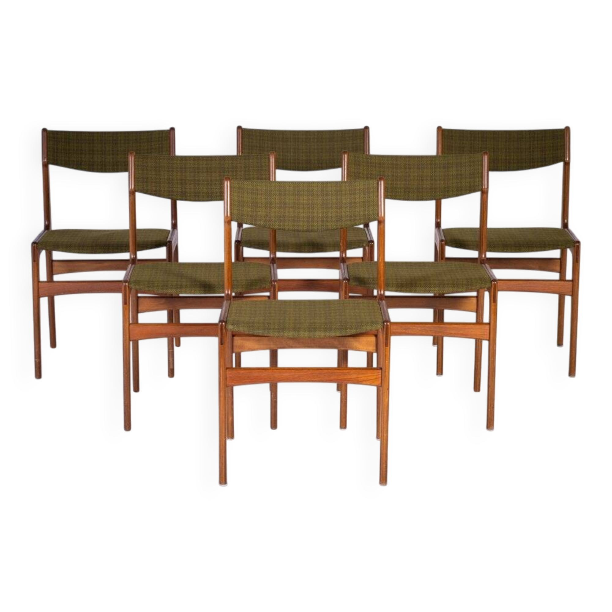 Vintage Teak Chairs for Nova, Denmark, 1970s, Set of 6