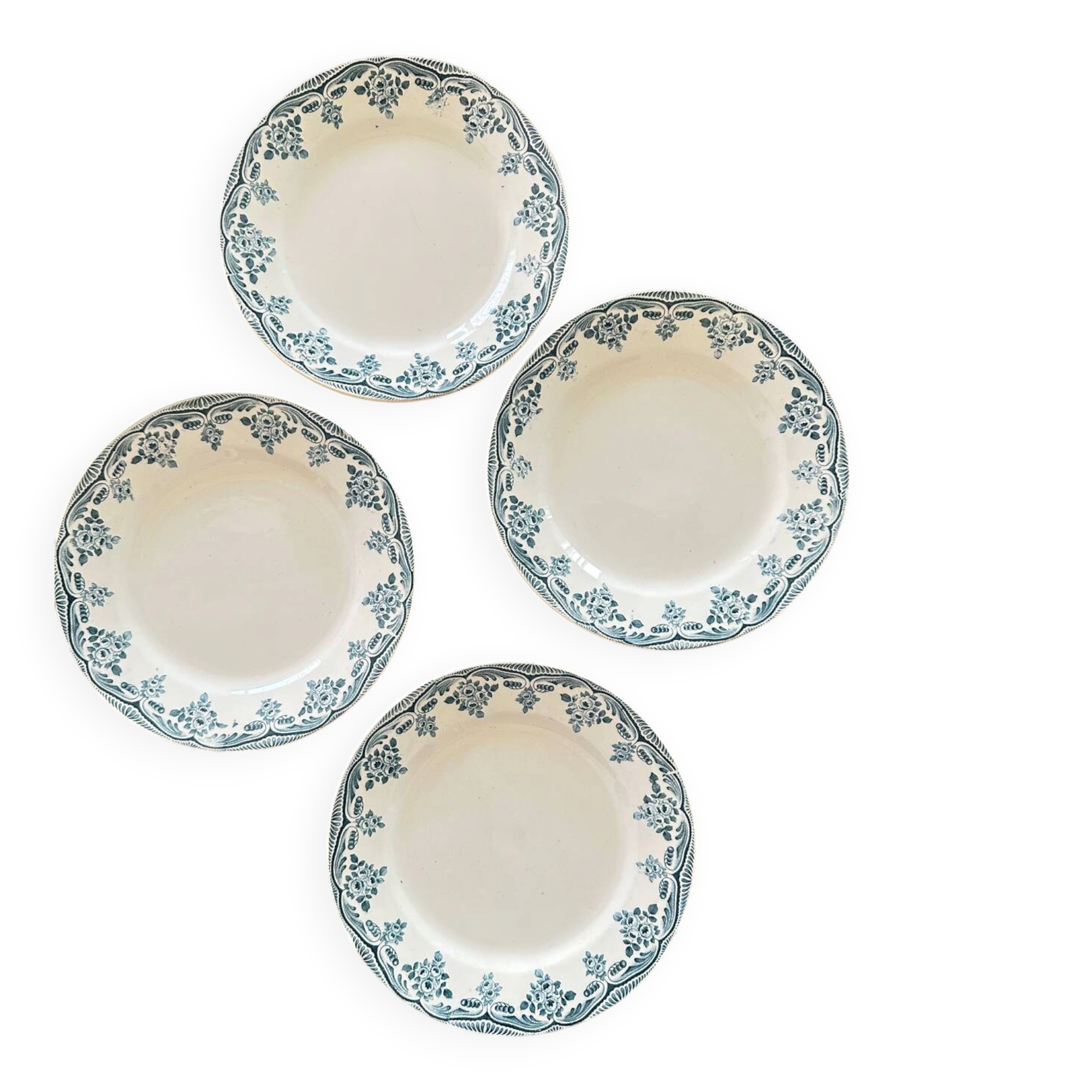 4 ironstone plates
