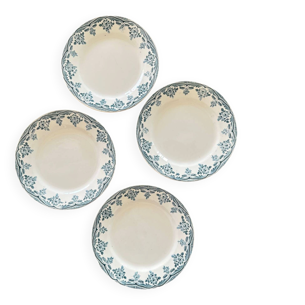 4 assiettes terre de fer