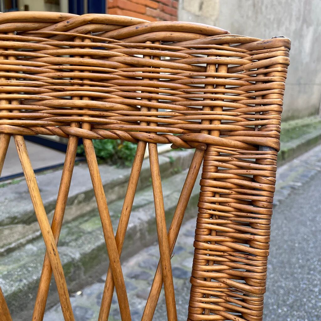 Pair of wicker chairs from the 1960s