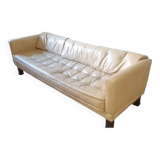 Tufted leather sofa, leather sofa