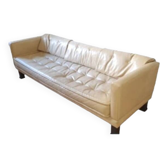 Tufted leather sofa, leather sofa