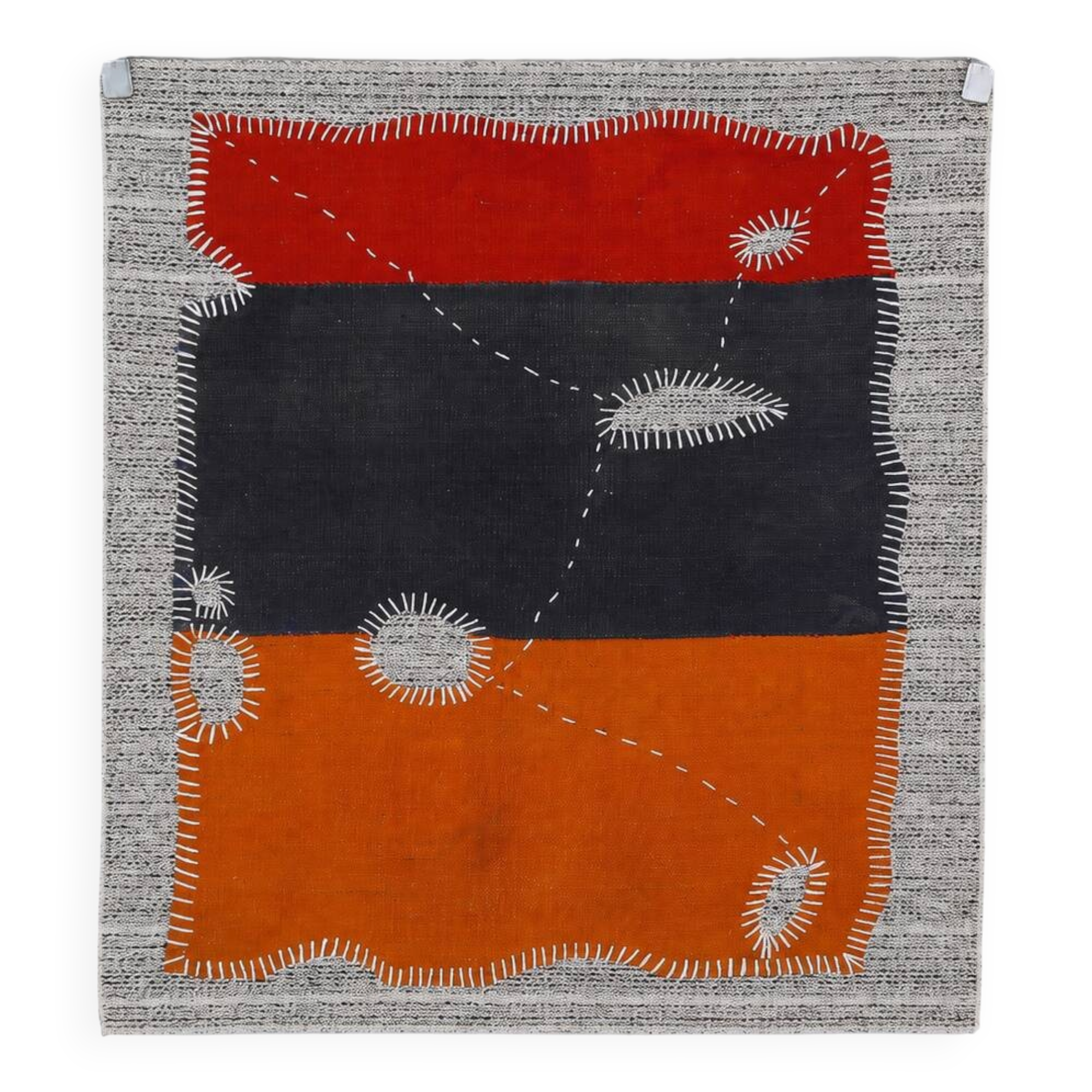 Vintage Anatolian Wall Tapestry Rug, Wall Textile Art, 90x106 Cm