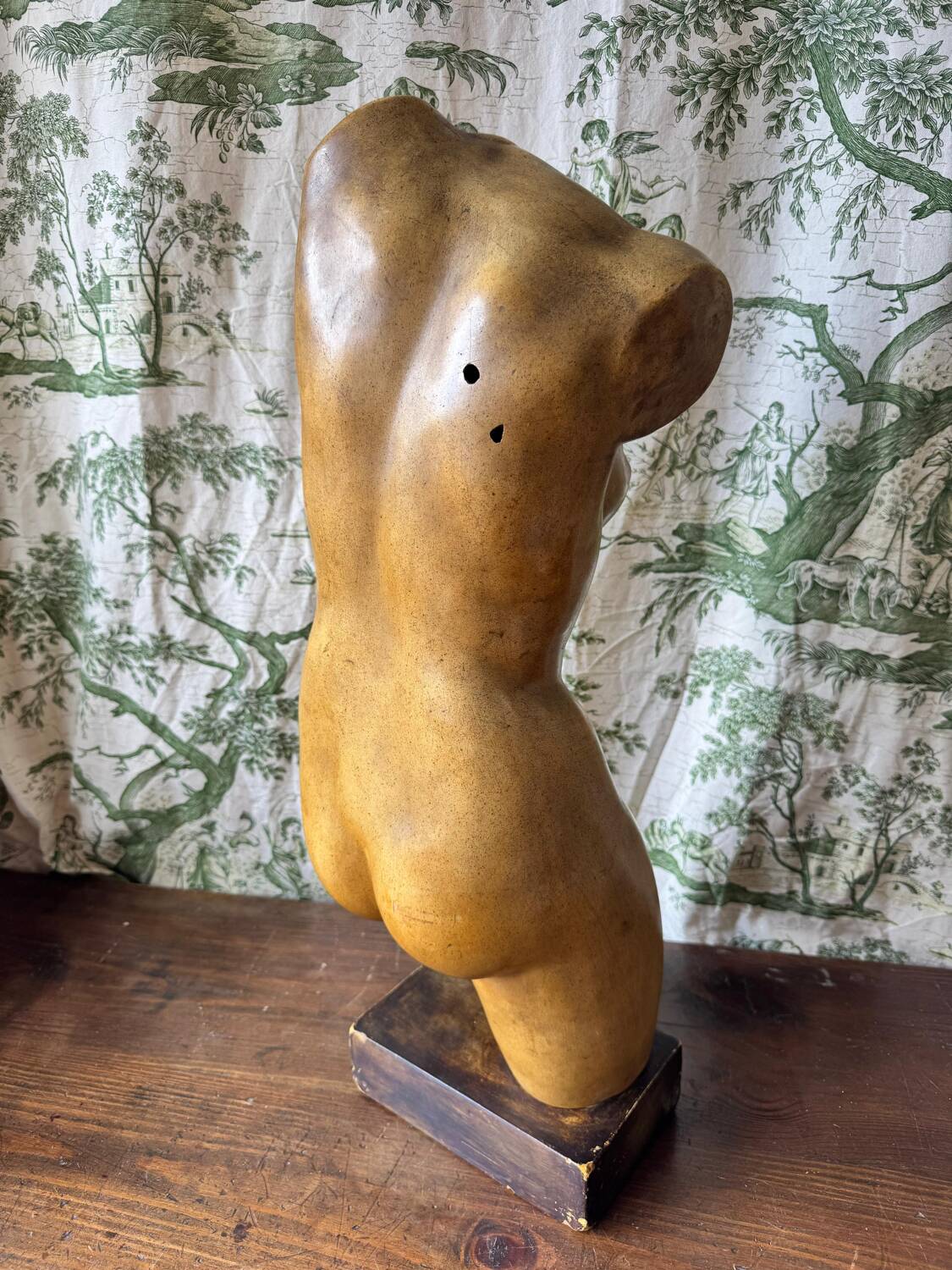 Sculpture de Vénus en plâtre vintage