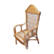 Vintage wicker rattan armchair