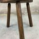 Vintage tripod chair made of solid wood.