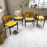 Rosewood leather chairs by Arne Vodder for Sibast