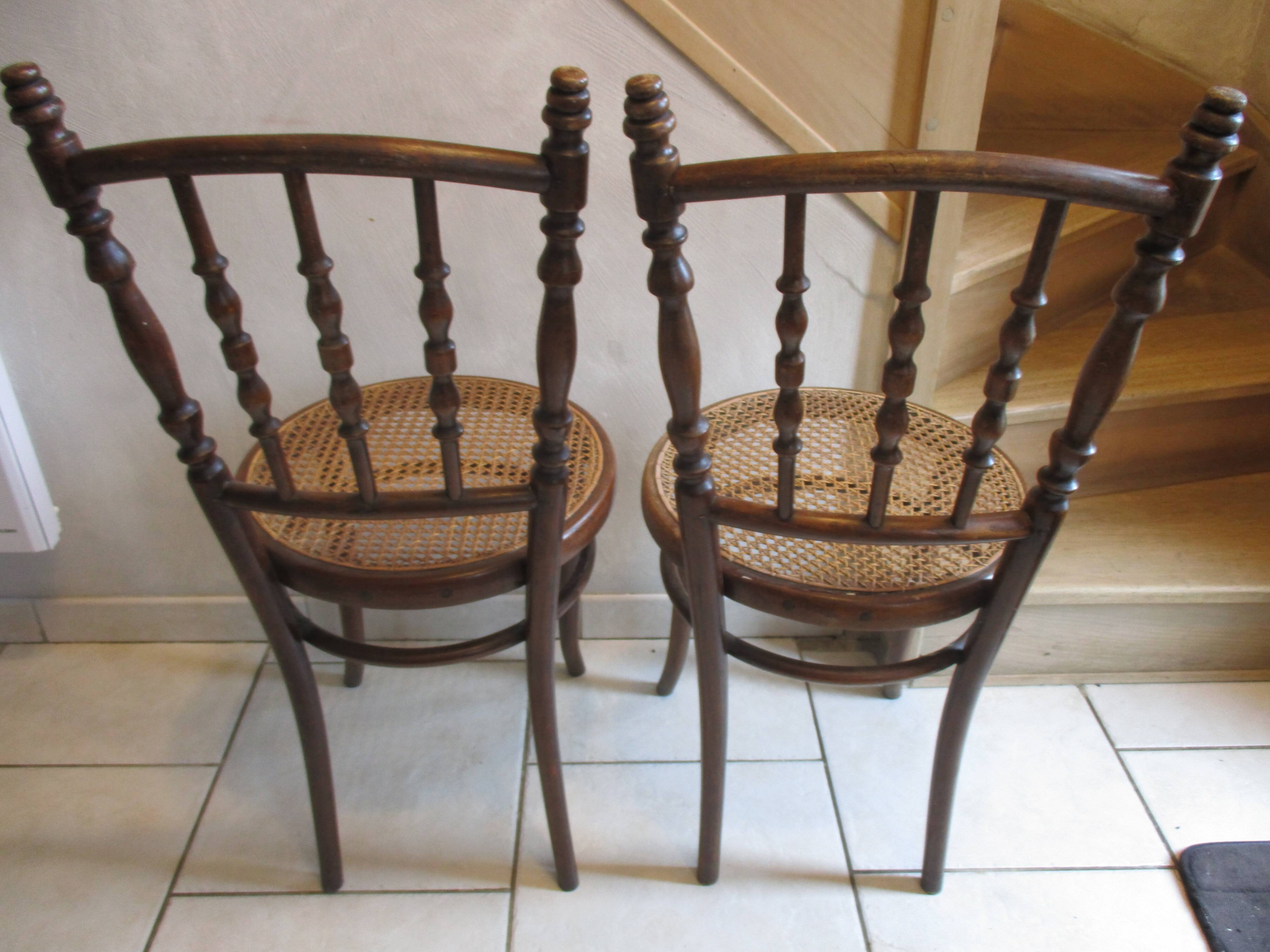 Old pair Ungvár Bistro Chair