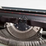 Sky Blue Brother Typewriter from 1980