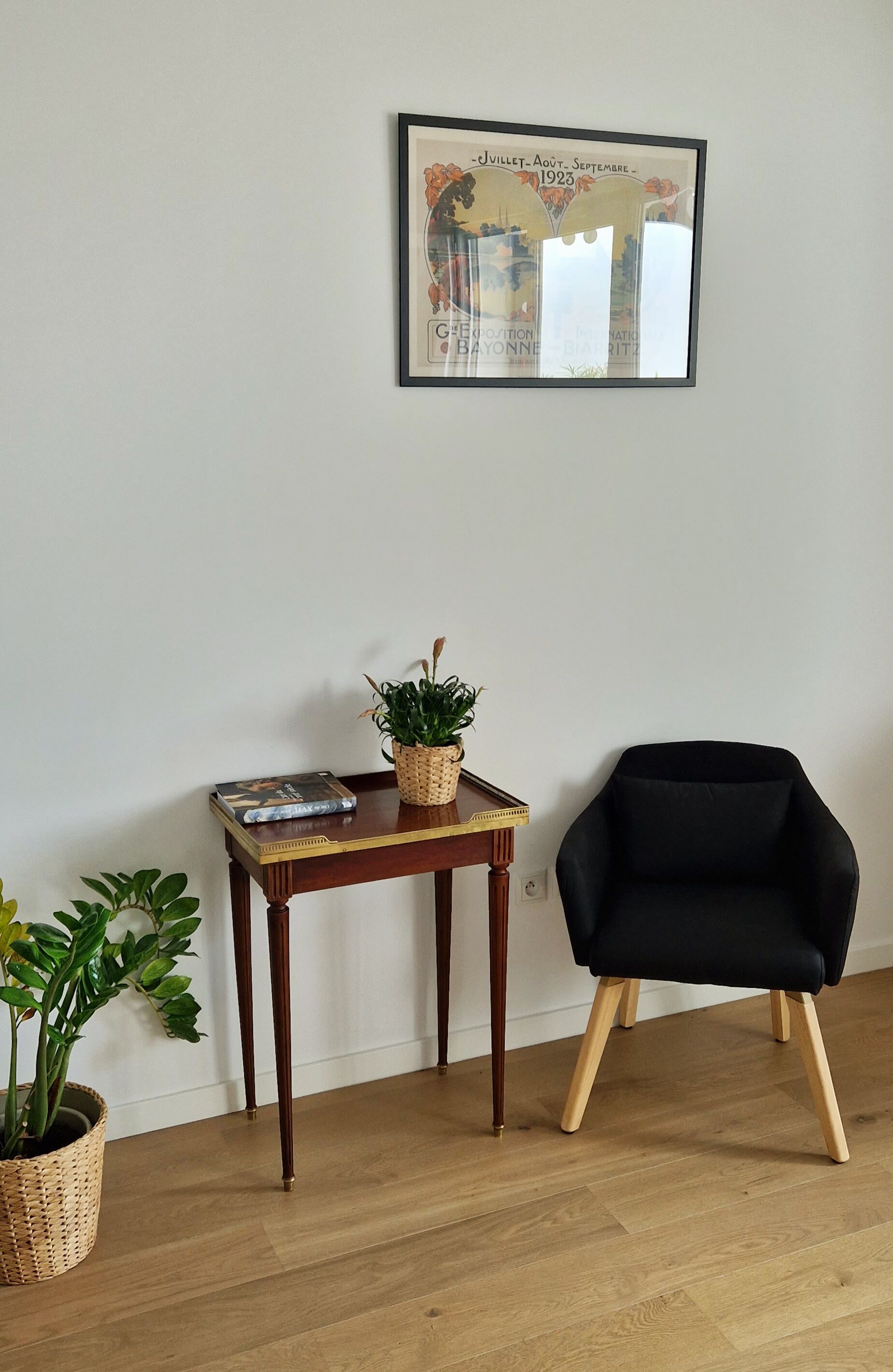 Kettle table Louis XVI mahogany style 1900