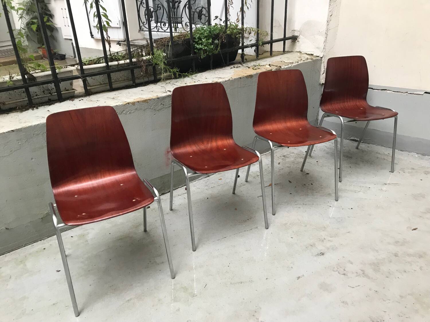 4 chaises Pagholz vintage