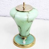 Lampes Art Deco en laiton et verre 1950