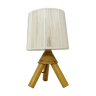 Bamboo table lamp and its rope lampshade