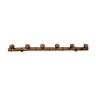 Ancien portemanteau rustique en bois tourné à l'imitation du bambou