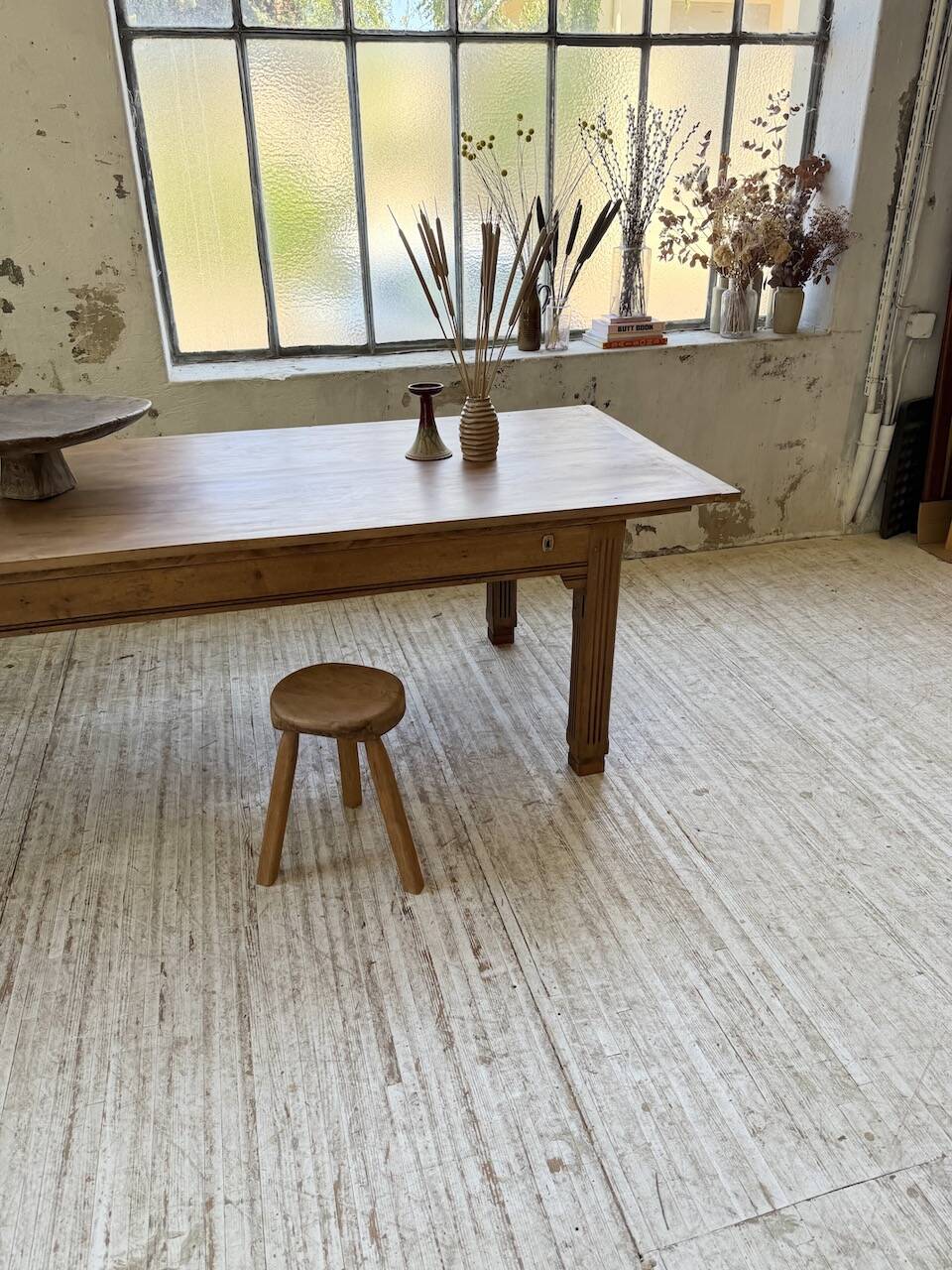 Country farmhouse table in solid beech and oak 2.5m XL