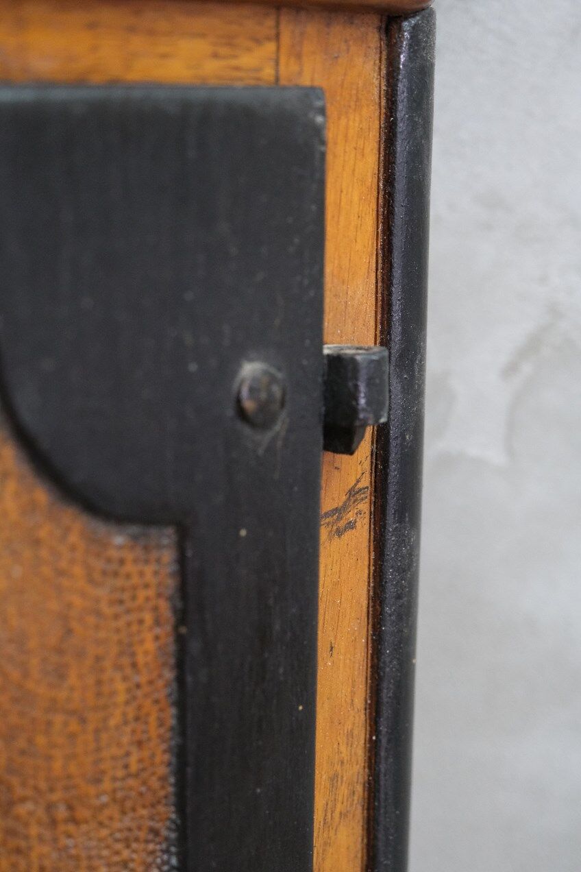 Antique  Swedish 18th Century Oak Hanging Corner Cabinet, 1711