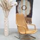 Vintage wicker lounge chair by Dutch designer Dirk van Sliedregt