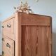Antique pine chest of drawers, 3 drawers, raw wood