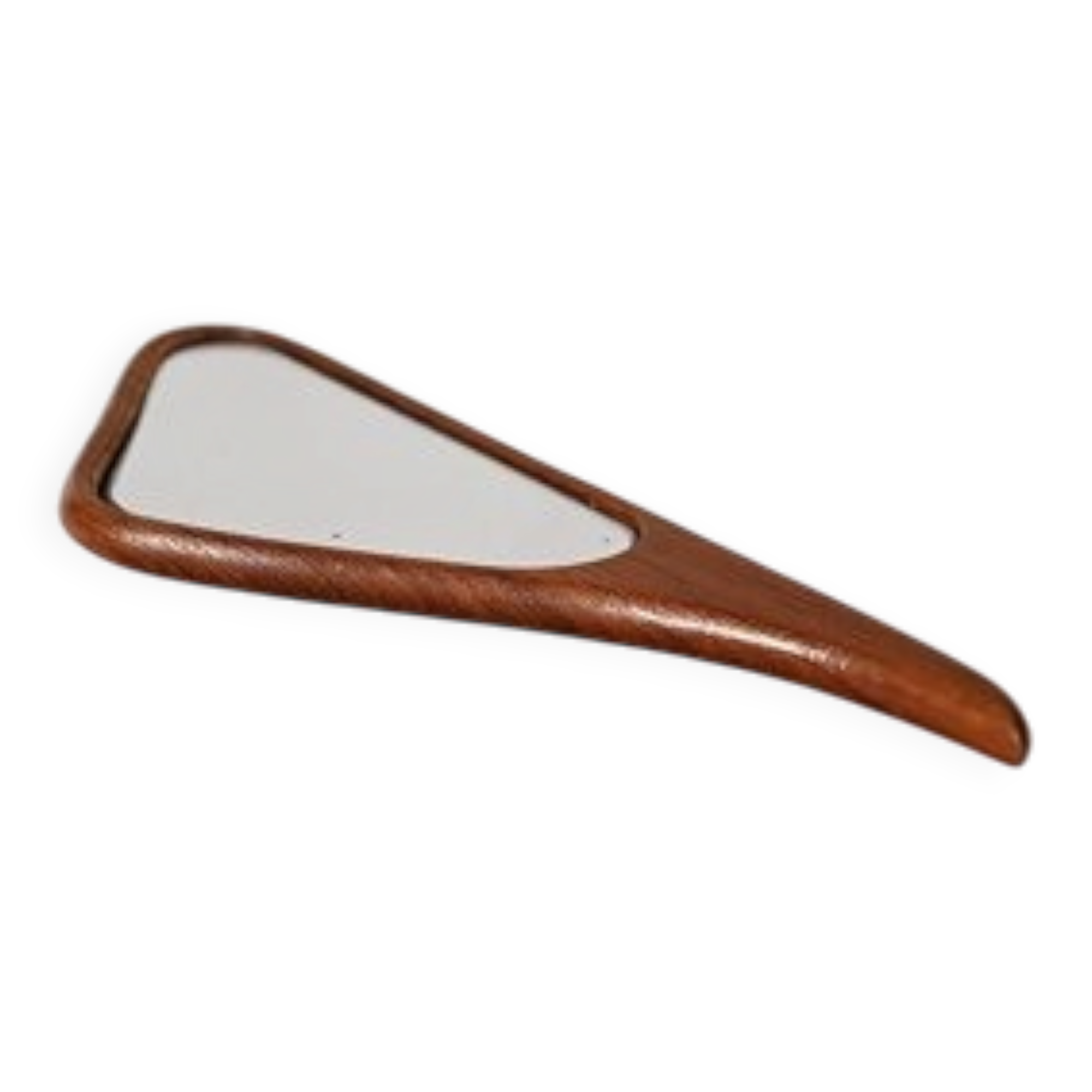 Danish Hand Mirror in Teak