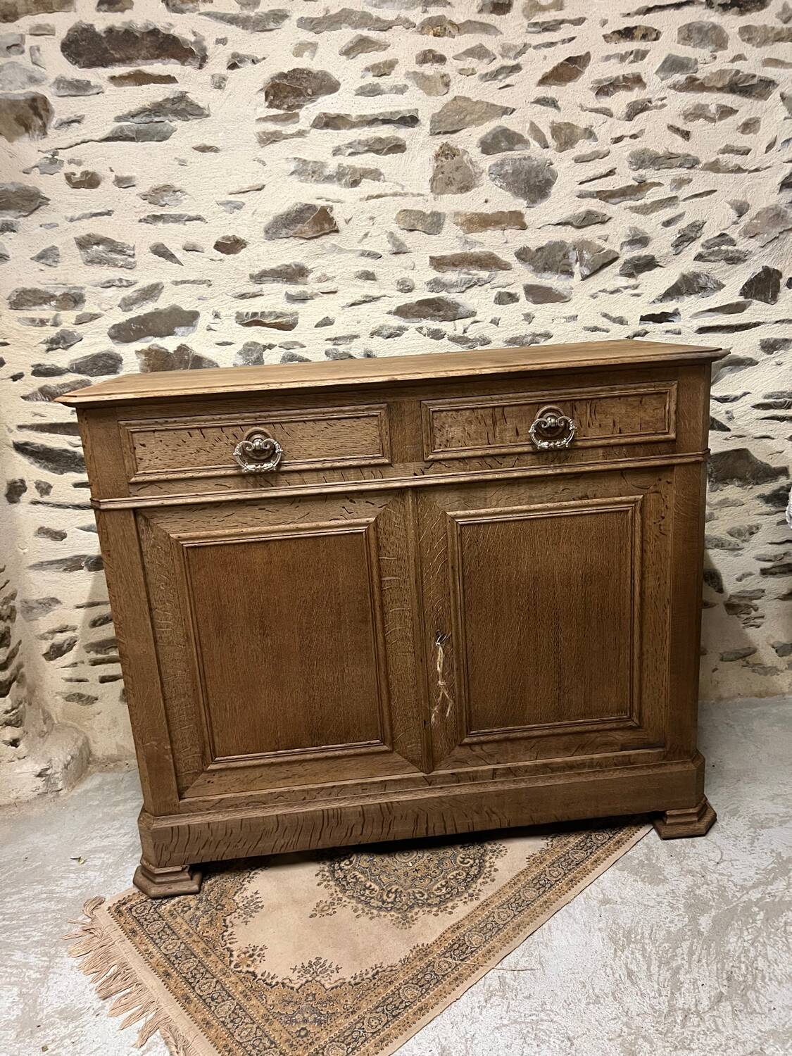 Antique solid wood sideboard