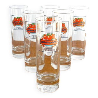 Set of 6 juice glasses